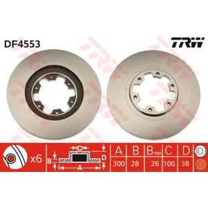 спирачен диск TRW DF4553 