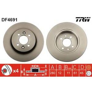 спирачен диск TRW DF4691 
