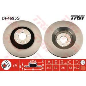 спирачен диск TRW DF4695S