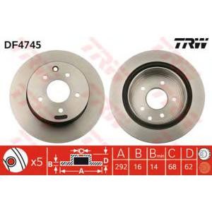 спирачен диск TRW DF4745 