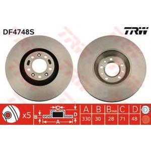 спирачен диск TRW DF4748S