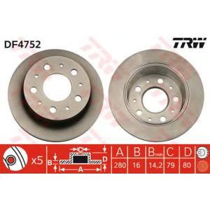 спирачен диск TRW DF4752