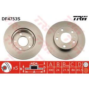 спирачен диск TRW DF4753S 