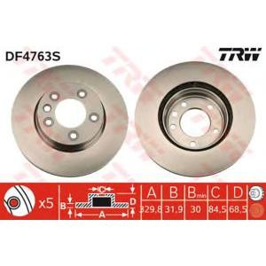 спирачен диск TRW DF4763S 