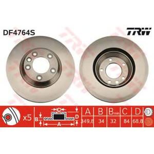 спирачен диск TRW DF4764S 