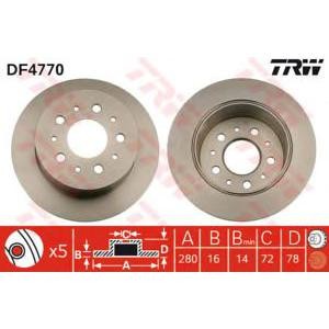 спирачен диск TRW DF4770 