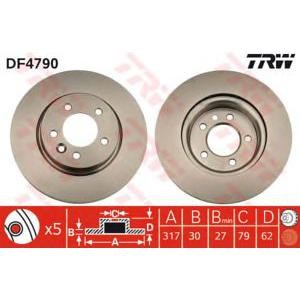 спирачен диск TRW DF4790