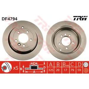 спирачен диск TRW DF4794 