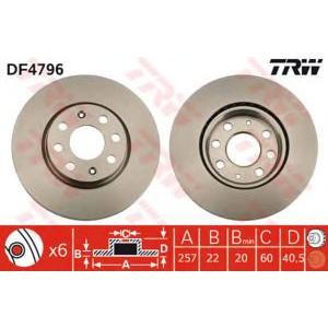 спирачен диск TRW DF4796