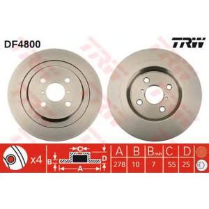 спирачен диск TRW DF4800