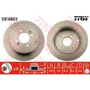 спирачен диск TRW DF4803
