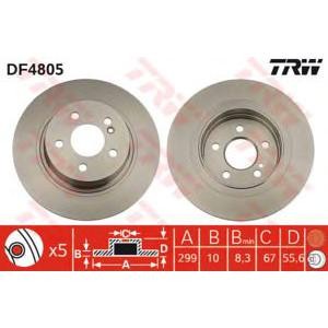 спирачен диск TRW DF4805 