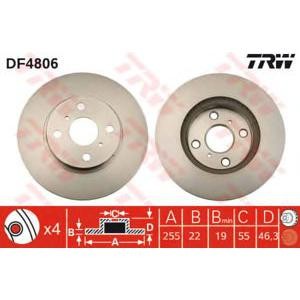 спирачен диск TRW DF4806