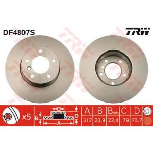 спирачен диск TRW DF4807S 