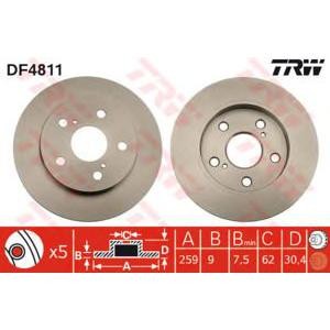 спирачен диск TRW DF4811 
