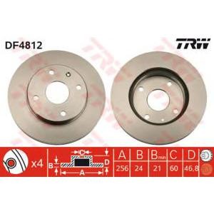 спирачен диск TRW DF4812