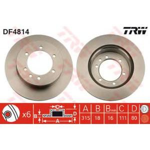 спирачен диск TRW DF4814