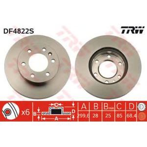 спирачен диск TRW DF4822S