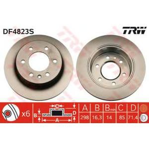 спирачен диск TRW DF4823S 