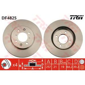 спирачен диск TRW DF4825