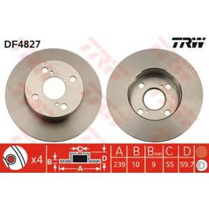 спирачен диск TRW DF4827