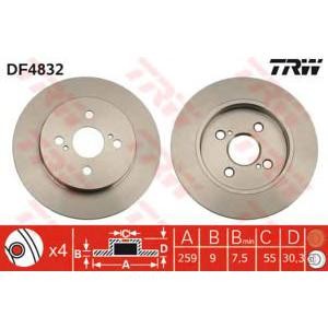 спирачен диск TRW DF4832