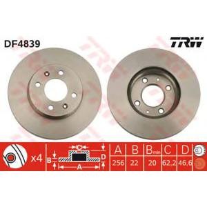 спирачен диск TRW DF4839