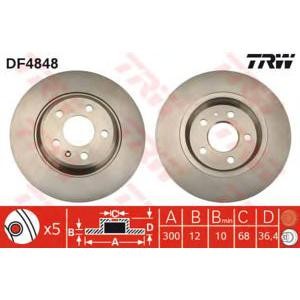 спирачен диск TRW DF4848 