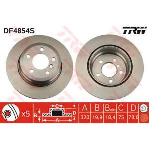 спирачен диск TRW DF4854S 