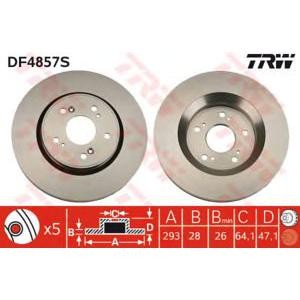 спирачен диск TRW DF4857S 