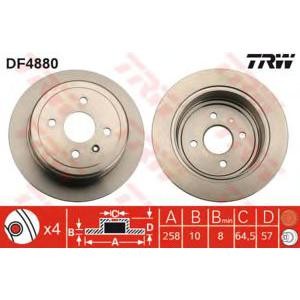 спирачен диск TRW DF4880