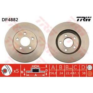 спирачен диск TRW DF4882