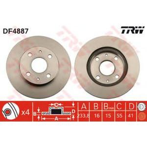 спирачен диск TRW DF4887