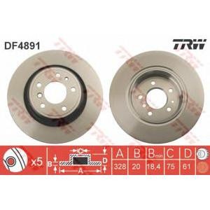 спирачен диск TRW DF4891