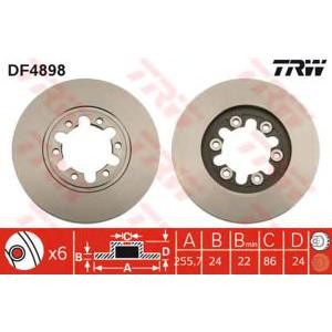 спирачен диск TRW DF4898 