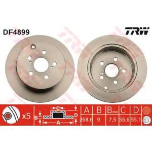 спирачен диск TRW DF4899