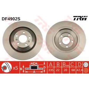спирачен диск TRW DF4902S 