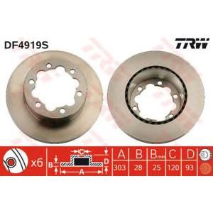 спирачен диск TRW DF4919S