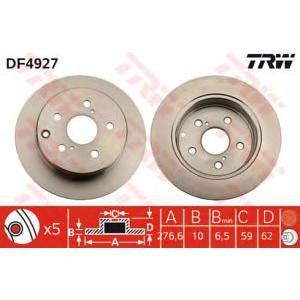 спирачен диск TRW DF4927 