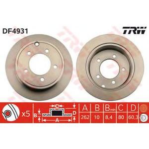 спирачен диск TRW DF4931