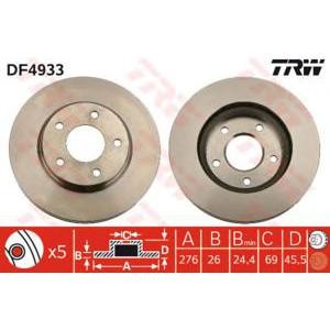 спирачен диск TRW DF4933 
