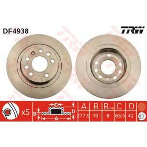 спирачен диск TRW DF4938