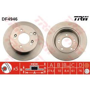 спирачен диск TRW DF4946 