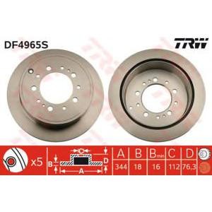 спирачен диск TRW DF4965S