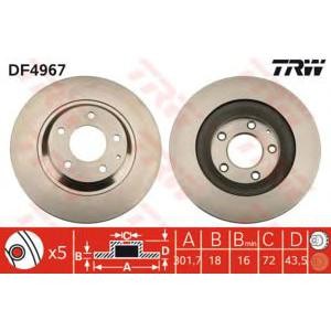 спирачен диск TRW DF4967