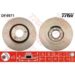 спирачен диск TRW DF4971 