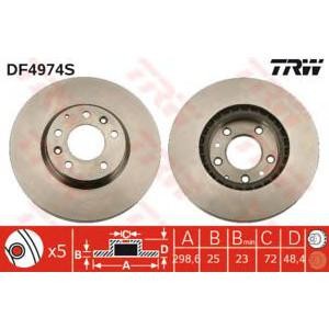 спирачен диск TRW DF4974S 