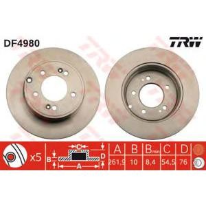 спирачен диск TRW DF4980