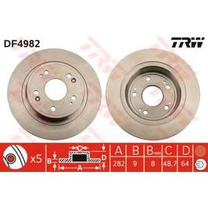 спирачен диск TRW DF4982 