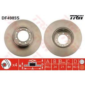 спирачен диск TRW DF4985S